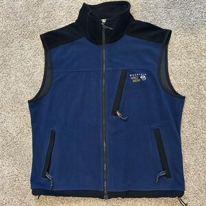 Mountain Hardwear Wind Stopper Fleece Vest – Men’s Large – Navy / Black